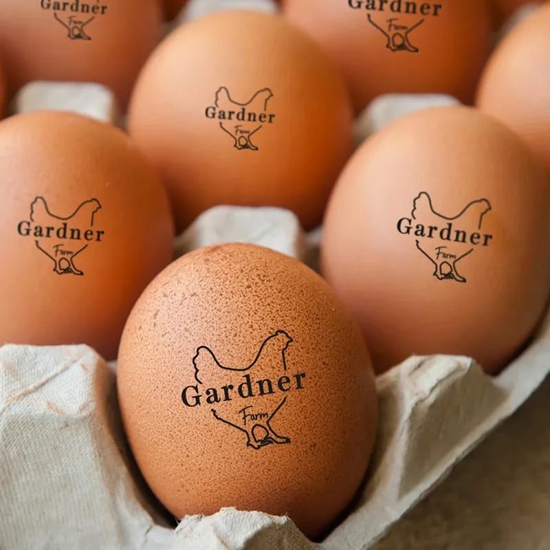 Personalized Egg Stamp Home Produce Stamp Farm Stamp Chicken Gifts Custom Egg Labels