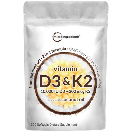 Vitamin D3 K2 Supplement Softgels