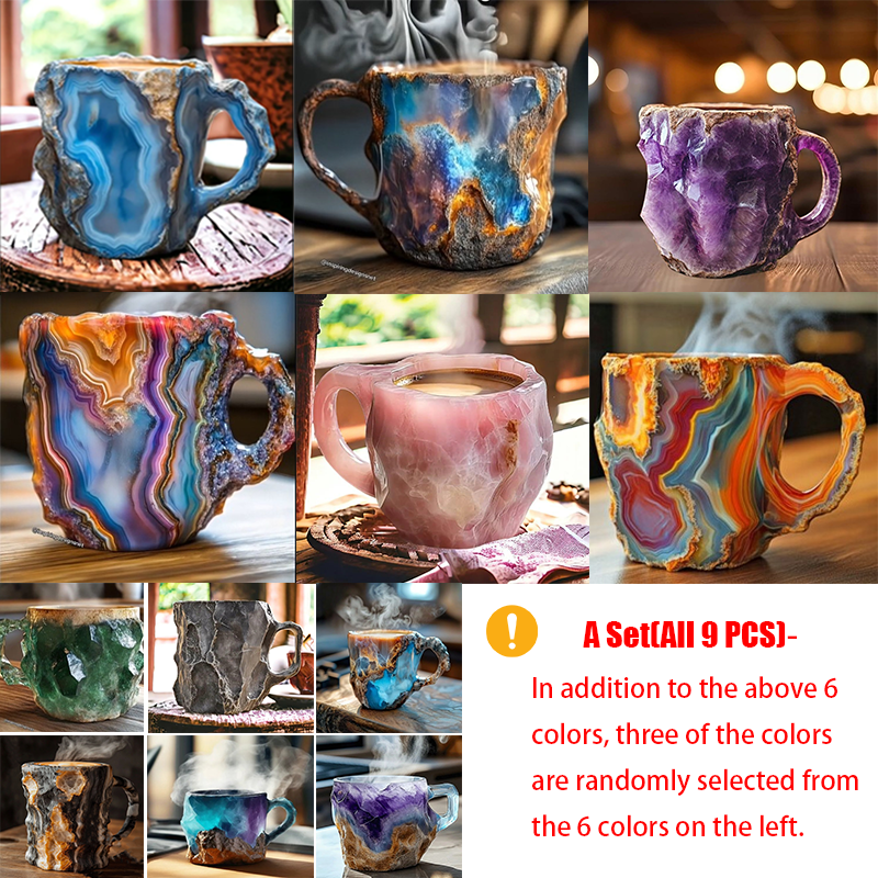 (🌲Early Christmas Sale ) ✨️2025 New Mineral Crystal Coffee Mugs