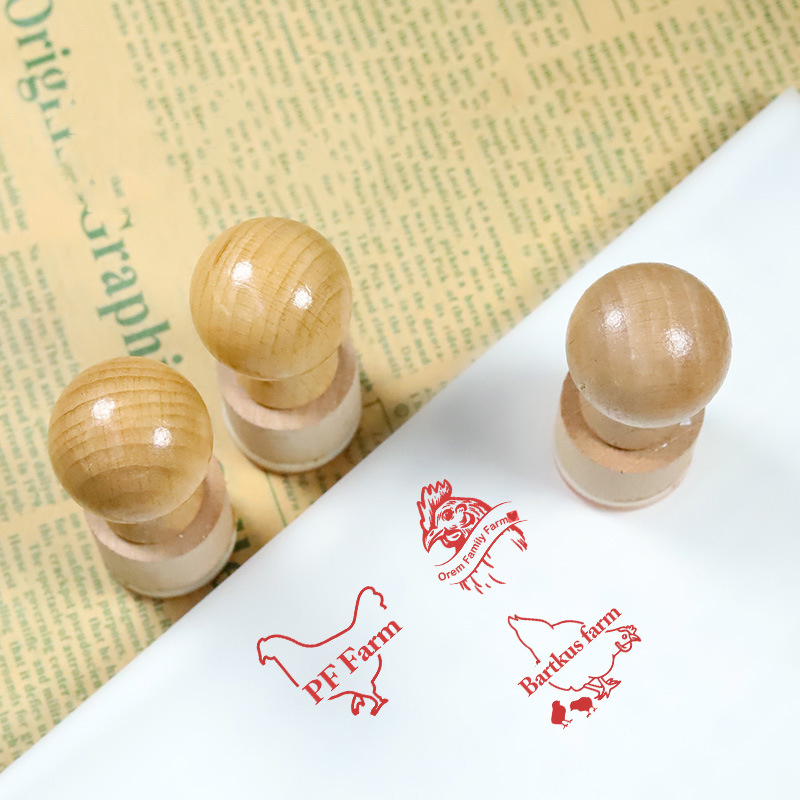 Personalized Egg Stamp Home Produce Stamp Farm Stamp Chicken Gifts Custom Egg Labels