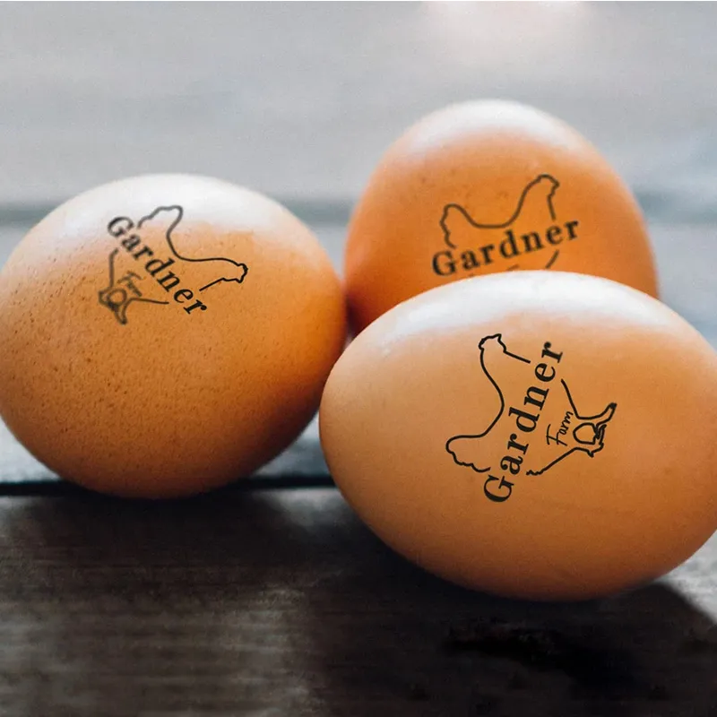 Personalized Egg Stamp Home Produce Stamp Farm Stamp Chicken Gifts Custom Egg Labels