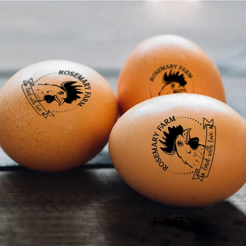 Personalized Egg Stamp Home Produce Stamp Farm Stamp Chicken Gifts Custom Egg Labels