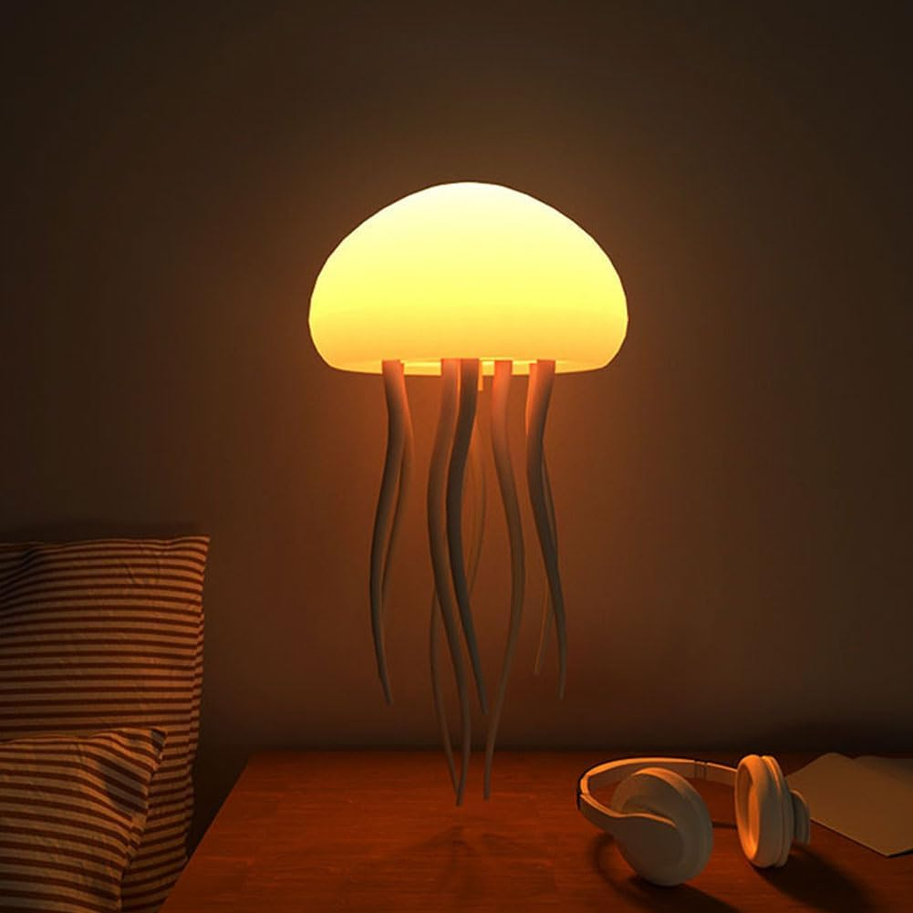 Intelligent Voice-Controlled Jellyfish Atmosphere Light Bedside Ornaments