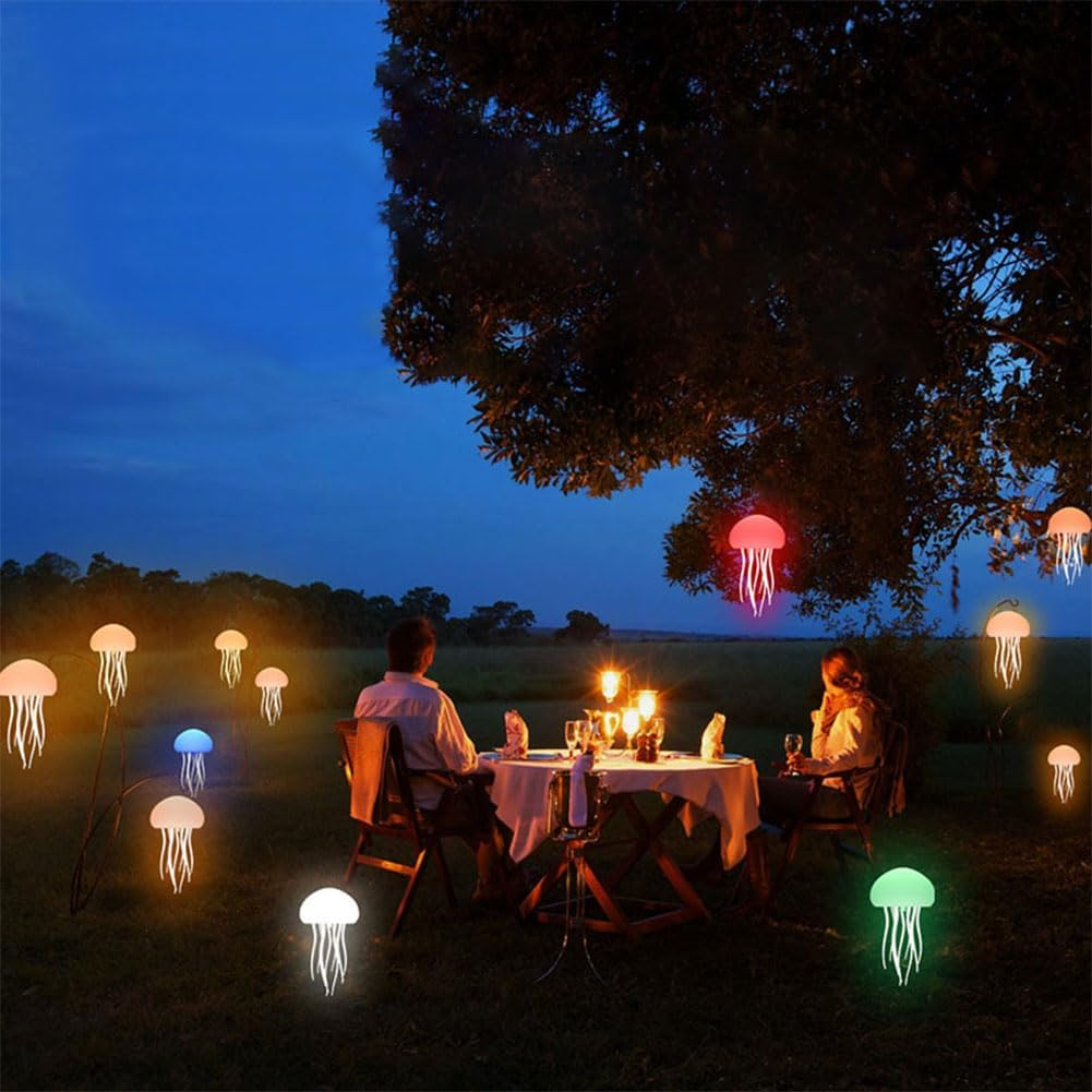 Intelligent Voice-Controlled Jellyfish Atmosphere Light Bedside Ornaments