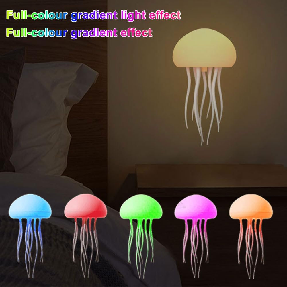 Intelligent Voice-Controlled Jellyfish Atmosphere Light Bedside Ornaments