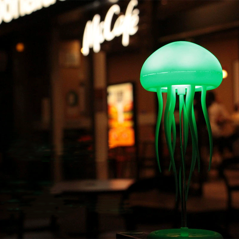 Intelligent Voice-Controlled Jellyfish Atmosphere Light Bedside Ornaments