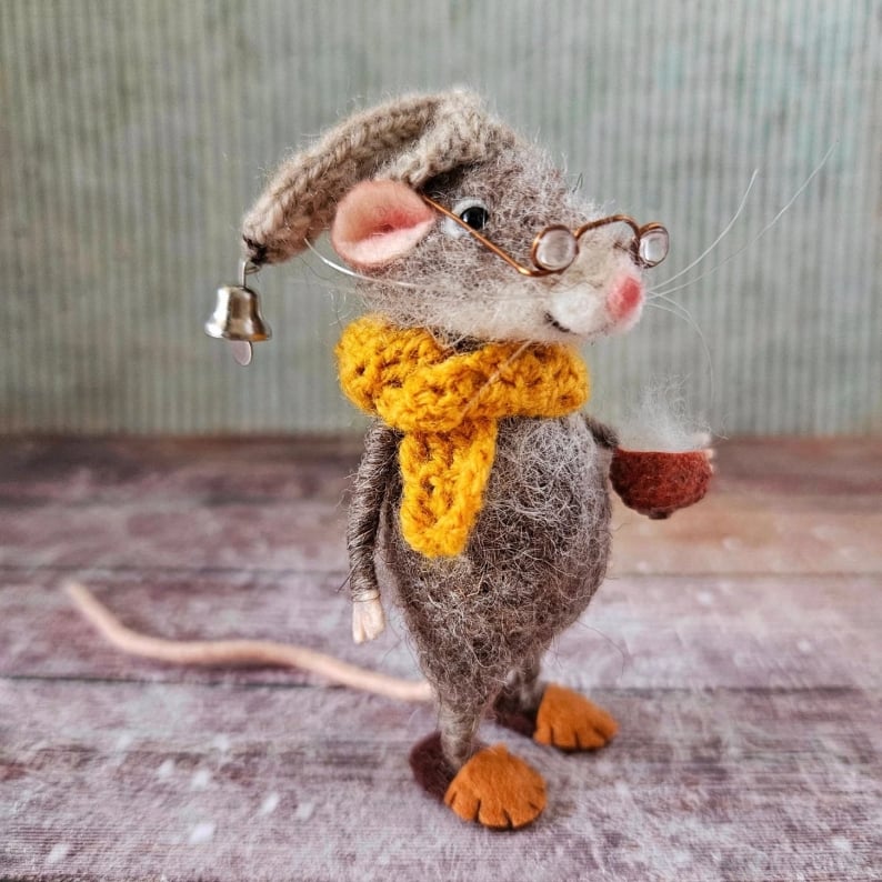 ⏰Limited Edition Hot Sale 70% Off - Stuart Little Handmade Cute Needle Felted Mouse