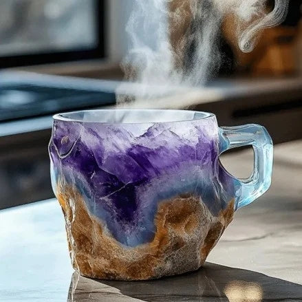 (🌲Early Christmas Sale ) ✨️2025 New Mineral Crystal Coffee Mugs